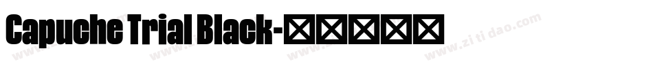 Capuche Trial Black字体转换